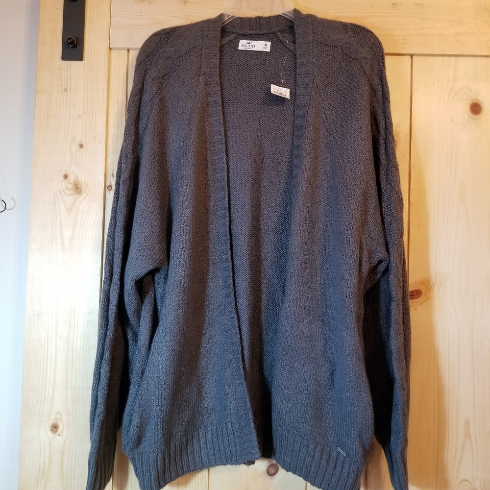 Hollister Open Front Oversize Cardigan Sweater